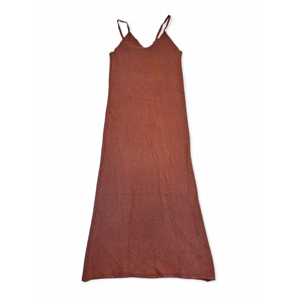 Freshman‎ Brown Knit Maxi Slip Dress - Size L